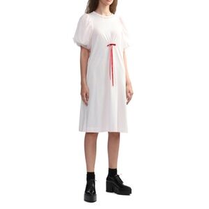 Simone Rocha Tulle Puff Sleeve T-Shirt Dress